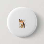 Halloween Puppy Love � Kawaii Dog Art Classic T-Sh Button (Vorderseite)