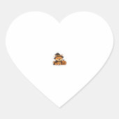 Halloween Puppy Love � Kawaii Dog Art Classic T-Sh Herz-Aufkleber (Vorderseite)