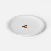 Halloween Puppy Love � Kawaii Dog Art Classic T-Sh Pappteller (Schrägansicht)