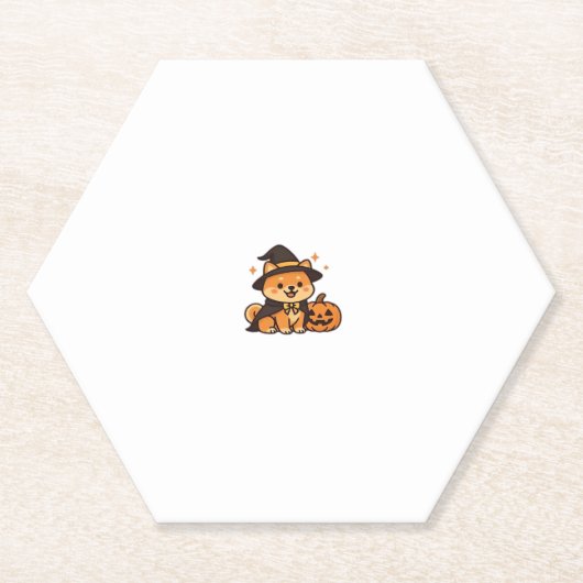 Halloween Puppy Love � Kawaii Dog Art Classic T-Sh Untersetzer (Vorderseite)