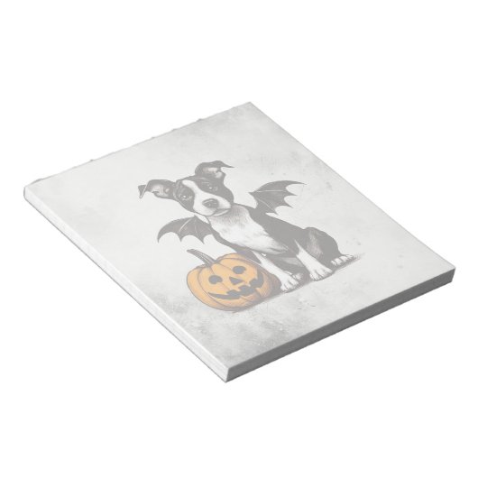 Halloween Puppy Notizblock (angewinkelt)