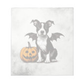 Halloween Puppy Notizblock (Vorderseite)