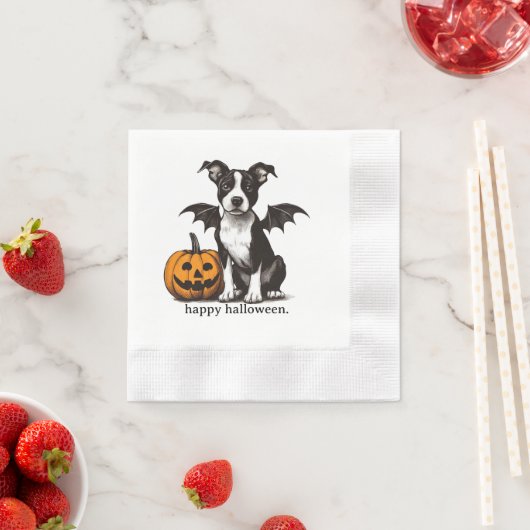 Halloween Puppy Serviette (Beispiel)