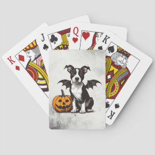 Halloween Puppy Spielkarten