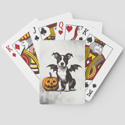 Halloween Puppy Spielkarten (Rückseite)