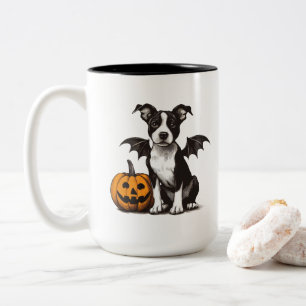 Halloween Puppy Zweifarbige Tasse