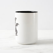 Halloween Puppy Zweifarbige Tasse (Mittel)
