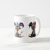 Halloween Pups Illustrationen Kaffeetasse (VorderseiteRechts)