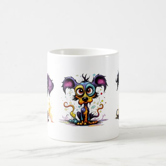 Halloween Pups Illustrationen Kaffeetasse (Mittel)