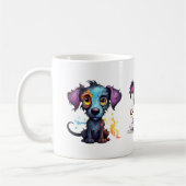Halloween Pups Illustrationen Kaffeetasse (Links)