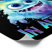 Halloween Purple Monster Poster (Ecke)