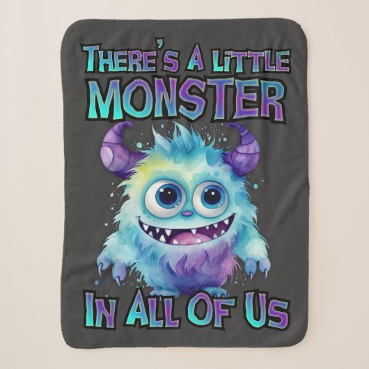 Halloween Purple Monster Sherpadecke (Vorderseite)
