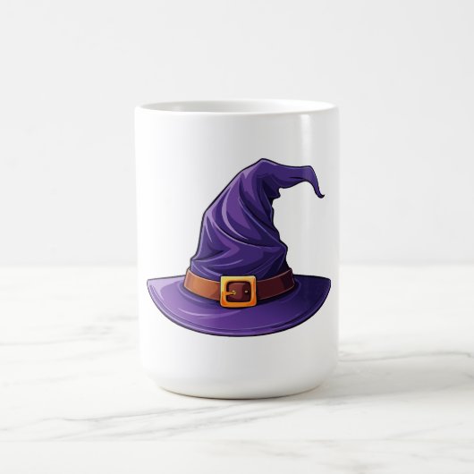 Halloween purple witch hat kaffeetasse (Mittel)
