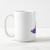 Halloween purple witch hat kaffeetasse (Links)