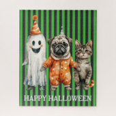 Halloween-Puzzle für Katzen und Hunde Puzzle (Vertikal)