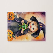 Halloween Puzzle Niedlich Little Hexe (Horizontal)