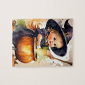 Halloween Puzzle Niedlich Little Hexe (Horizontal)