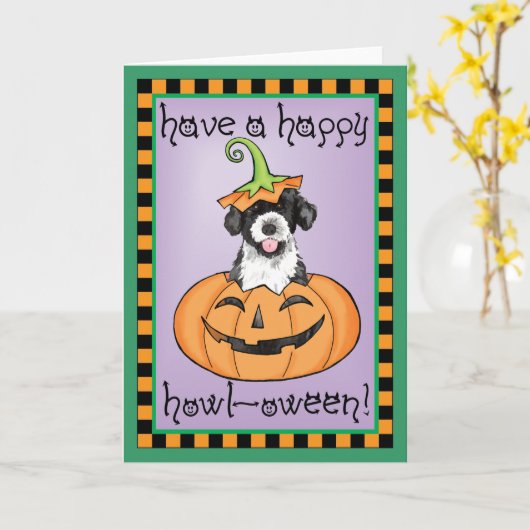 Halloween PWD Karte (Gelbe Blume)