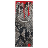 Halloween Python Schlangenhaut - Gory Dripping Blo Geschenktüte Für Weinflaschen (Vorderseite)