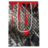 Halloween Python Schlangenhaut - Gory Dripping Blo Mittlere Geschenktüte (Rückseite)