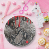 Halloween Python Snake Skin - Gory Bloody Beängsti Pappteller (Party)