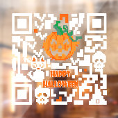 Halloween-QR-Code Fensteraufkleber (Blatt 2)