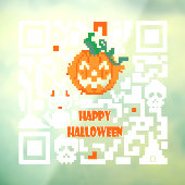 Halloween-QR-Code Fensteraufkleber (Blatt 3)