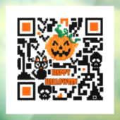 Halloween-QR-Code Fensteraufkleber (Blatt 3)