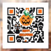 Halloween-QR-Code Fensteraufkleber (Blatt 2)