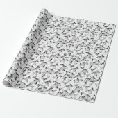 Halloween-QR-Code Geschenkpapier (Ungerollt)