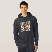 Halloween-QR-Code Hoodie (Vorne ganz)