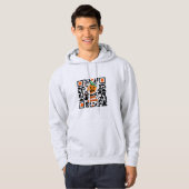Halloween-QR-Code Hoodie (Vorne ganz)
