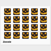 Halloween Quadratischer Aufkleber (Blatt)