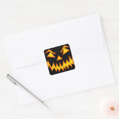 Halloween Quadratischer Aufkleber (Umschlag)