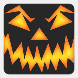 Halloween Quadratischer Aufkleber