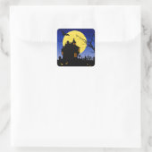 Halloween Quadratischer Aufkleber (Tasche)