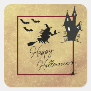 Halloween Quadratischer Aufkleber
