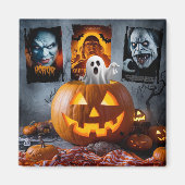 Halloween-Quadratmagnet. Magnet (Vorne)