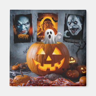 Halloween-Quadratmagnet. Magnet