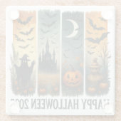Halloween Quartett Glasuntersetzer (Rückseite)