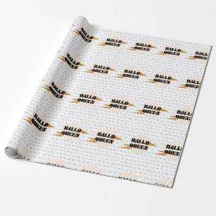 Halloween Queen, Halloqueen, Retro Halloween Art Geschenkpapier