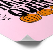 Halloween Queen, Halloqueen, Retro Halloween Art Poster (Ecke)