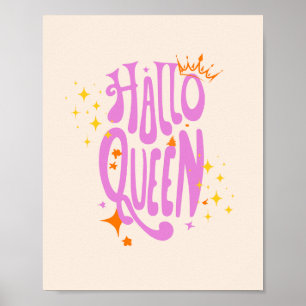 Halloween Queen, Halloqueen, Retro Halloween Art Poster