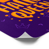 Halloween Queen, Halloqueen, Retro Halloween Art Poster (Ecke)