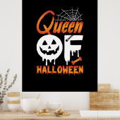 Halloween Queen of Halloween Poster (Küche)