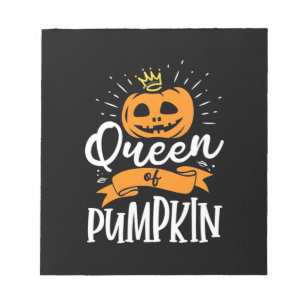 Halloween Queen of Pumpkin Notizblock
