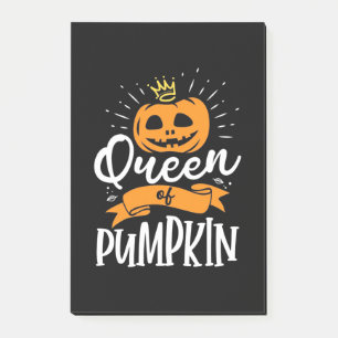 Halloween Queen of Pumpkin Post-it Klebezettel