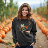 Halloween Quirky Frosch Sweatshirt