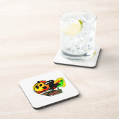 Halloween-Rabe Getränkeuntersetzer (Rechte Seite)