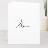 Halloween-Rabe Karte (Rückseite)